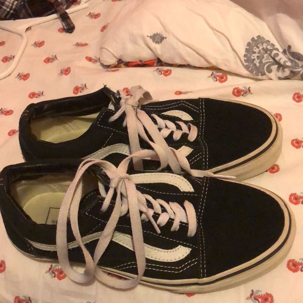 Black and white vans